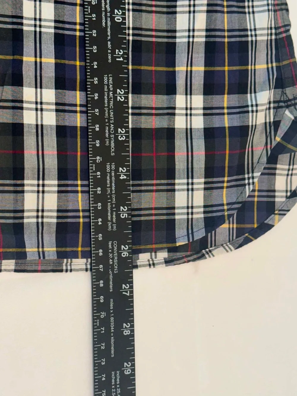 J. Crew Women Navy, White and Red Plaid Button-Down Shirt Cotton Size S